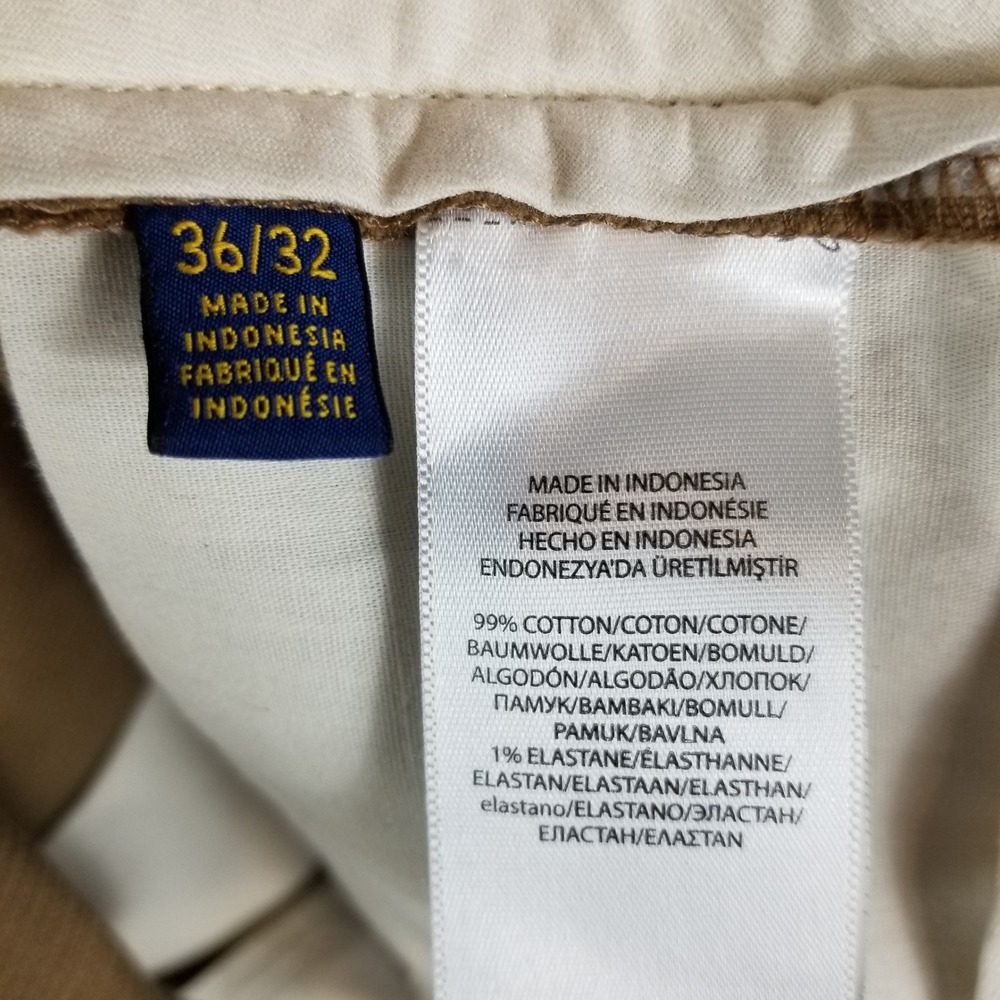 Polo Ralph Lauren Corduroy Pants Men 36/32 Tan‎ Stretch Classic  Brown Trousers - Picture 4 of 7
